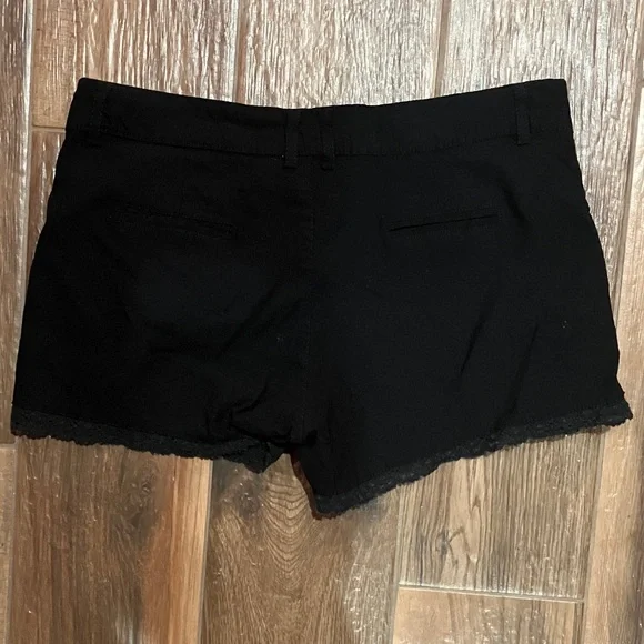 Ambiance High Waist Black Women's Shorts - Picture 2 of 4